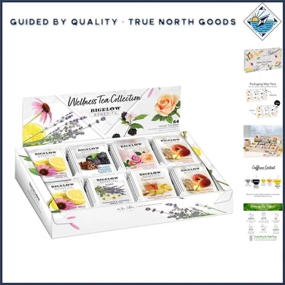 Celebration of Flavor — оздоровительная чайная коробка Bigelow 64 штуки, идеально подходит для подарков - Изображение 1 из 4