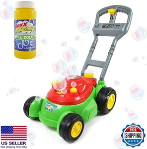 Juguete cortacésped de burbujas de lujo con solución de 4 oz - No se necesitan baterías, rojo - Imagen 1 de 6