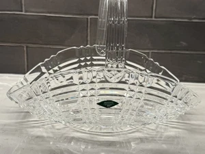 Shannon Kristall Design Korb mit Griff Godinger Slowakei 12" TOP - Bild 1 von 12