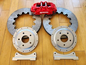 MITSUBISHI LANCER EVO 7 8 9 BRAKE KIT BRAKE DISCS AP 9040 CNC BELLS BRACKETS - Picture 1 of 4