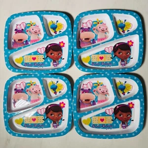 Zak Designs - Lot of 4 Divided Plates - Doc Mcstuffins - Picture 1 of 4
