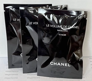 Lot of 3 Chanel Le Volume de Chanel Mascara 10 NOIR BLACK 1g/0.03oz each - Picture 1 of 2