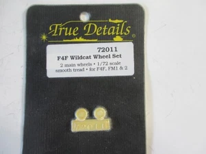 JUEGO RUEDAS F4F TRUE DETAILS 1/72 #72011 resina - Imagen 1 de 1