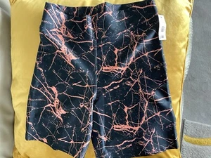 AURIQUE Terracotta Mable Print Shorts Size M (12-14 Uk) - Picture 1 of 3
