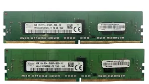 SK Hynix 8 GB 2x4 GB RAM PC4-17000 DDR4-2133P SDRAM SERVER MEMORIA HMA451R7MFR8N-TF - Foto 1 di 2