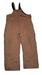 Key Coveralls Work Wear Quilted Lined Brown Canvas Overalls Mens Size XL - Picture 1 of 9