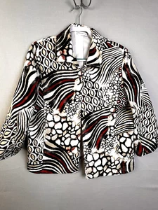 Veste Alfred Dunner femme 16 noir rouge art à porter doublée travail de bureau - Photo 1/10