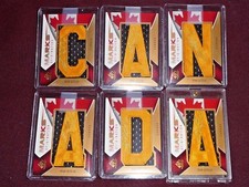 2009-10 RYAN GETZLAF AUTO SET ALL 1/1's Marks Of A Nation GOLD * CANADA LETTER's