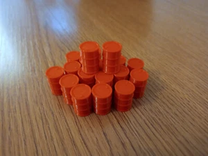 O Gauge Oil Drums 1:43 Scale for Model Railway pack of 20 - red - Picture 1 of 2
