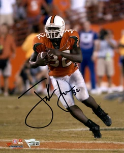 Frank Gore signed 8x10 Foto Fanatics COA Autogramm Miami Hurricanes Niners - Bild 1 von 3