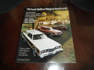1974 Ford Station Wagon Yearbook Brochure Original 74 - Picture 1 of 4