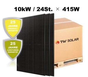 TW Solar 415W Schindelmodule (TH415P-MB7-44SCF) – Komplett Schwarz - Bild 1 von 20