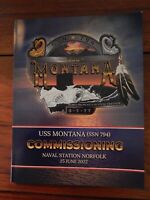 USS MONTANA SSN794 Commissioning Ceremony Program