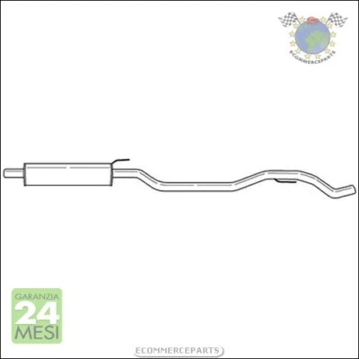 Silenziatore Marmitta Centrale Sigam per OPEL VECTRA C - Immagine 1 di 3