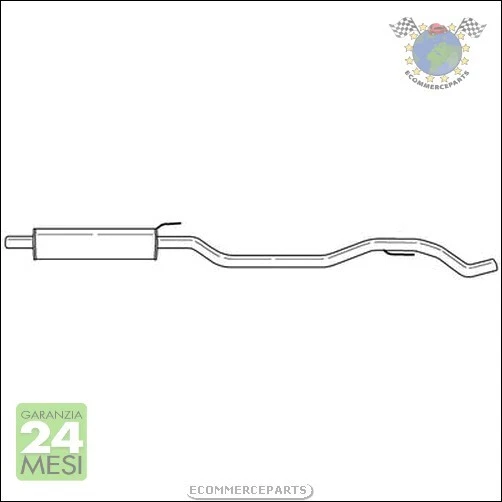 Silenziatore Marmitta Centrale Sigam per OPEL VECTRA C - Immagine 1 di 3