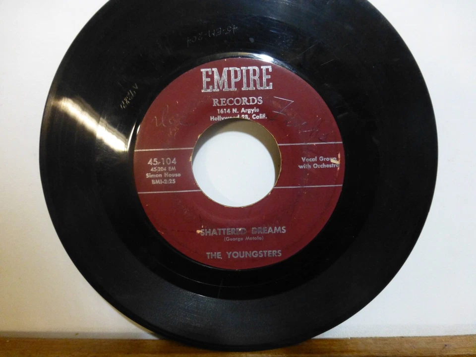 THE YOUNGSTERS ROCK N' ROLL'N COWBOYS & SHATTERED DREAMS EMPIRE    VINYL 45 Foto 1 de 1