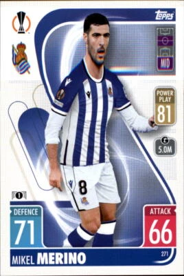 2021-22 Topps Match Attax Champions & Europa League #271 Mikel Merino - Image 1 of 2