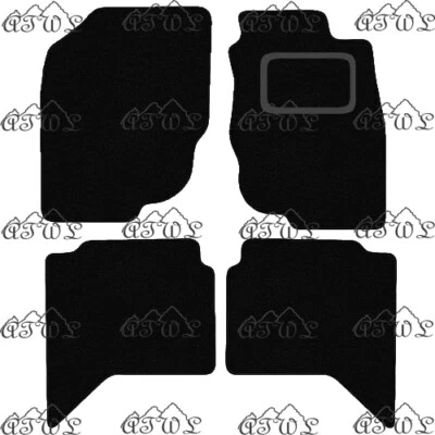 Se adapta a los tapetes de alfombra negra de doble cabina toyota hilux 2005-2011 4 piezas. Foto 1 de 4