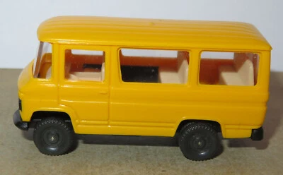Micro Bertren Ho 1/87 Mb Mercedes-Benz L 406 Giallo Minibus Bus Van Vacanze - Immagine 1 di 4
