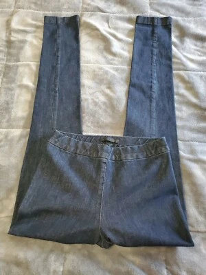 Leggings ajustados de mezclilla elásticos para mujer THE ROW lavado oscuro talla XS (26×32) Foto 1 de 4