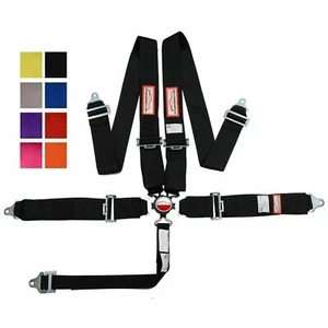 RACERDIRECT 5 PT 3" SFI 16.1 CAM LOCK RACING HARNESS FLOOR MOUNT ANY COLOR - Picture 1 of 4