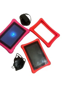 Set Of 2 Nabi Jr. Tablets, 4GB, Wi-Fi, 5in - Red & Pink, With Chargers, Bundle - Picture 1 of 5