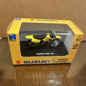 NIB New-Ray Suzuki RM125 dirtbike motocross motorcycle 1:32 diecast model toy - Picture 1 of 6