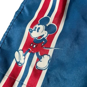 Junk Food Mickey Mouse Swim Trunks Boys S 18" Blue Swimsuit Bottoms Shorts - Picture 1 of 11