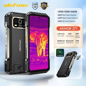 Ulefone Armor 27T Rugged phone Thermal infrared Camera 24 RAM+256GB ROM - Picture 1 of 19