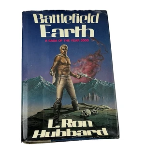 L. Ron Hubbard BATTLEFIELD EARTH True First Edition 1st/1st Hardcover HC DJ 1982 - Bild 1 von 9