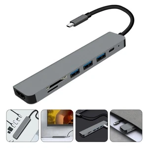 7 Ports USB -Hub -Slots Videoausgabe Multifunktionsdaten Hub für Laptop - Bild 1 von 12