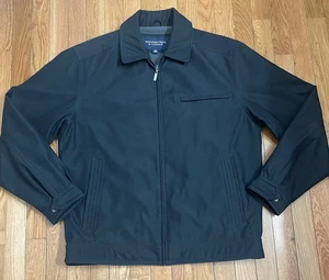 Roundtree & Yorke Travel Easy Care  Mens Lightweight  Black Full Zip Jacket M  - Picture 1 of 15