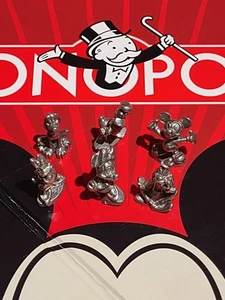MONOPOLY 6 Mickey Mouse 75th Anniversary Collector's Edition Tokens Only No Game - Picture 1 of 4