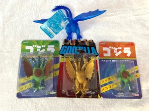 King Ghidorah Super 7 ReAction/Toho 3 Figures & 2018 Blue Translucent Figure - Picture 1 of 10