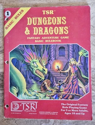 Vintage TSR Dungeons And Dragons Basic Rulebook 1 (1980) - image 1 of 4