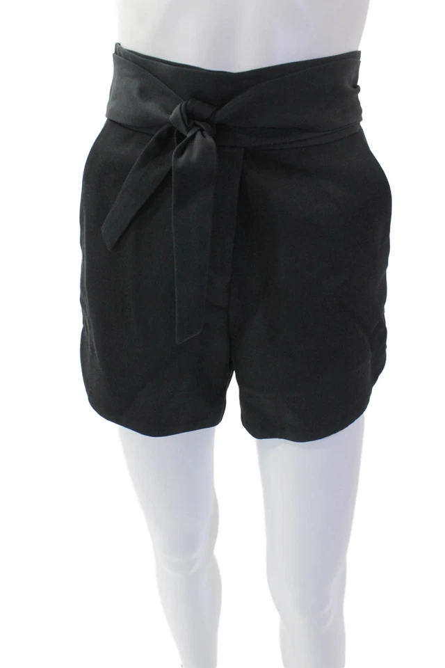 Mini Vestido Corto IRO Mujer Algodón Cremallera Corbata Frontal Forrado Plisado Azul Marino Talla EUR 34 Foto 1 de 4
