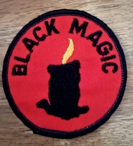 PARCHE RARO VINTAGE - Candelabro Black Magic Air Force bordado 3" de alto - Imagen 1 de 2