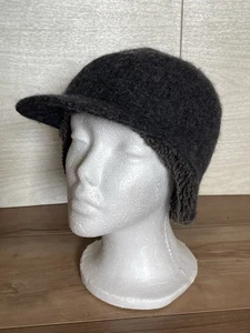 Vintage 90er Y2K Carhartt Wolle? Fleece grau Winter Skater Beanie Krempe Skimütze Mütze - Bild 1 von 19