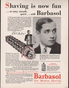 1930 BARBASOL PHIL BAKER ACCORDION SONG STAGE MUSIC SHAVE ENTERTAIN BOX  A20297