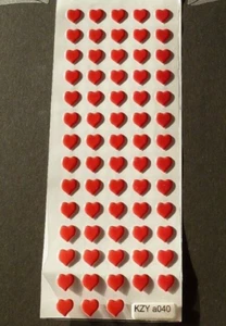 68x Herzen Heart Scrapbook Aufkleber Set, Autocollant, Sticker, Decal Deko mg040 - Bild 1 von 2