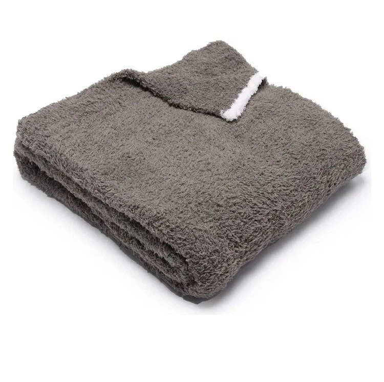 Nuevo Con Etiquetas-Barefoot Dreams Throw Carbón/Blanco Foto 1 de 1