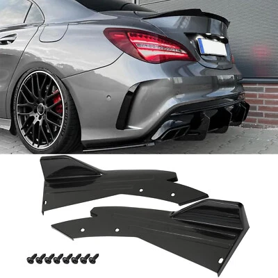 Difusor de parachoques trasero divisor labio faldones laterales brillo para Mercedes Benz CLS AMG 63 Foto 1 de 4