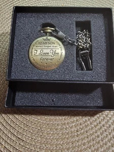 Antique Pocket Watch with gift box . Dedicated to a son. - Picture 1 of 5