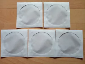5 CD DVD Papier Hüllen mit transparentem Fenster und Deckel / Master Bachelor - Bild 1 von 2