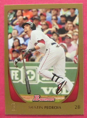 DUSTIN PEDROIA, 2011 BOWMAN GOLD #26, RED SOX - Image 1 of 2