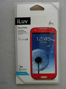 GENUINE iLuv Galaxy S3 SIII Deco Film Screen Protector Decorative Protection - Picture 1 of 2