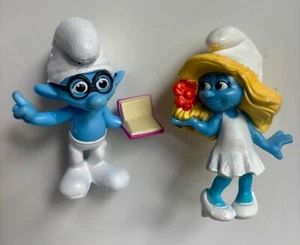 SÜSS! Brainy 2013 & Schlumpfine2011 3 in Schlümpfe McDonalds Promo Die Schlümpfe Film - Bild 1 von 3