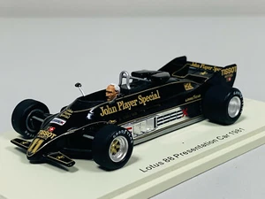 Spark F1 Lotus 88 Présentation 1981 with C. Chapman 1/43 UK002 1120 - Foto 1 di 3