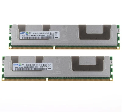 16GB Samsung 2X 8GB PC3L-10600R 2Rx4 DDR3 1333Mhz Reg-DIMM ECC Server Memory RAM - Image 1 of 4