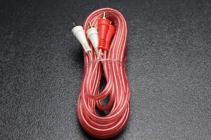 12 FT RCA WIRE AUDIOPIPE 2 CANALI AUTO HOME AUDIO INTERCONNECT BMS-12 - Foto 1 di 2